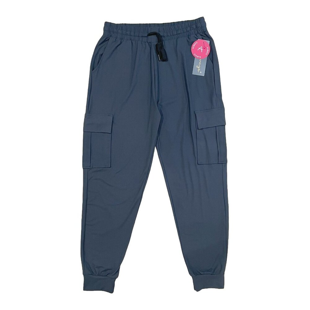 High Rise Cargo Jogger Pants Charcoal Gray Stretch NWT Women’s XL